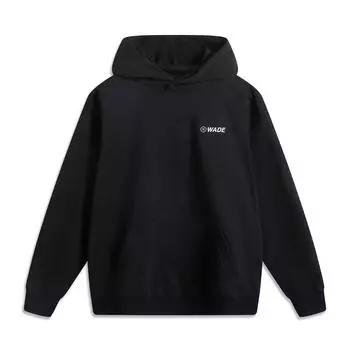 Толстовка с капюшоном Li Ning Wade Series Letter Print Casual Comfortable Hoodie Men Hoodies Black AWDV043-1 L