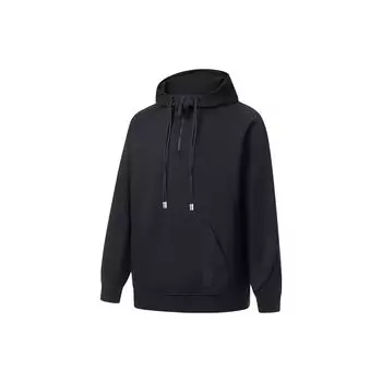 Толстовка с капюшоном Li Ning X Jackie Chan Kung Fu Series Innate Qi Logo Print Loose Hoodie Unisex толстовки с капюшоном Charcoal-Black AWDT195-4 M