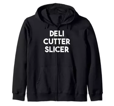 Толстовка с капюшоном на молнии Deli Cutter Slicer чёрный