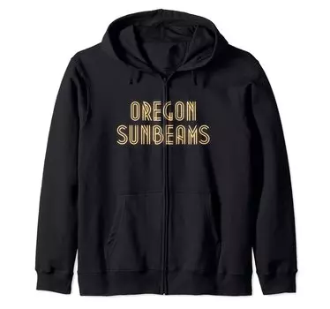 толстовка с капюшоном Oregon Sunbeam на молнии чёрный