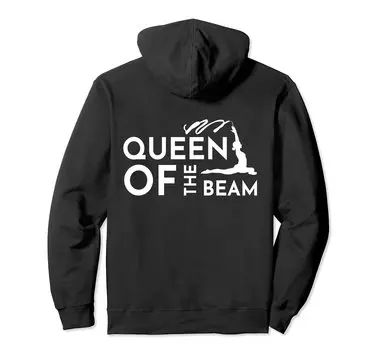 Толстовка с капюшоном Queen of Beam Gymnast чёрный