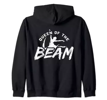 Толстовка с капюшоном Queen Of The Beam Gymnast чёрный