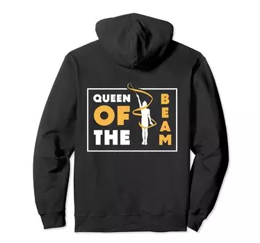 Толстовка с капюшоном Queen Of The Beam Gymnast чёрный