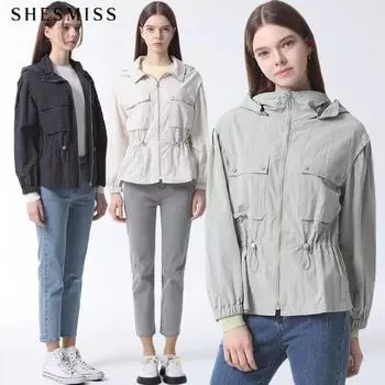 Толстовка с капюшоном She S miSS String Point Light Khaki (LK)/55