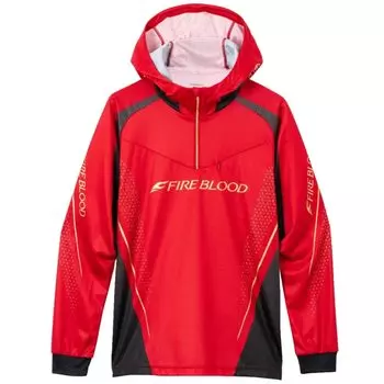 Толстовка с капюшоном SHIMANO Limited Pro Half Zip Blood Red M SH-124W