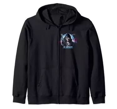 Толстовка с капюшоном Space Pirate Beam Me Up Fun Galaxy Design чёрный