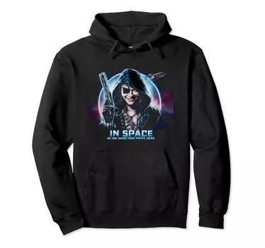 Толстовка с капюшоном Space Pirate Me Up Fun Galaxy Design чёрный