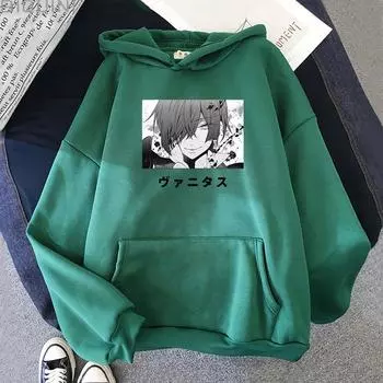Толстовка с капюшоном Vanitas no Carte Comic Oversize Толстовка Wo Unisex Vintage The Case Study of Vanitas Hoodies Fashion Unisex Harajuku y2k Tops 2XL