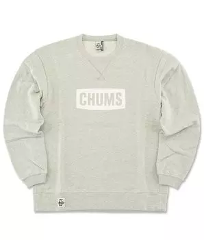 Толстовка с логотипом Crew Top LP x White [Chums] Мужская H/Gray