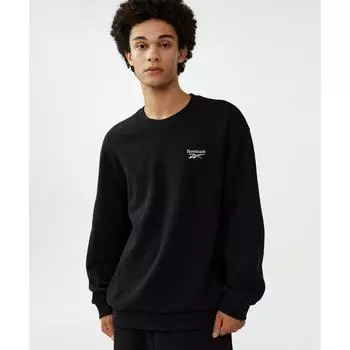 Толстовка с начесом REEBOK Vector Essentials, черная