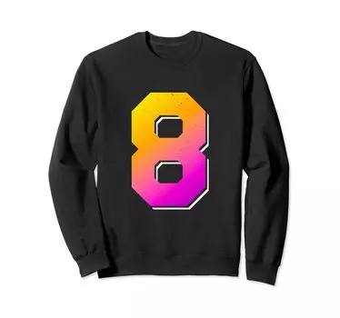 Толстовка с надписью Block Lettering #8 чёрный