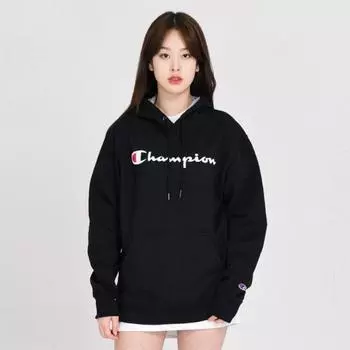 Толстовка с принтом CHAMPION Champion GF89H Power Blend Script ЧЕРНАЯ 33189 33189 XL