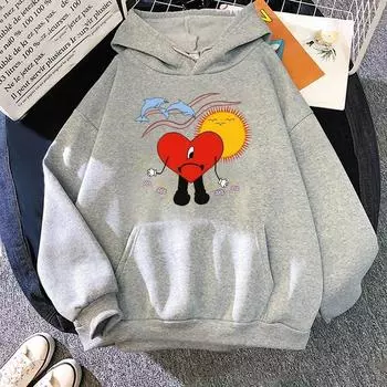 Толстовка с рисунком унисекс, модная толстовка с принтом Un Verano Sin Ti Bad Bunny, толстовка в стиле хип-хоп с капюшоном Bad Bunny, женский спортивный костюм, пальто для мальчиков