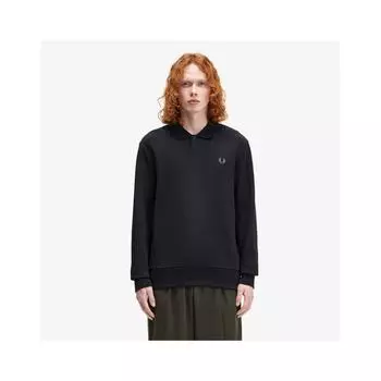 Толстовка с воротником Fred Perry черная Afpm2438703 102 M