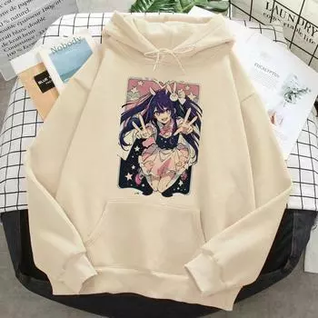 Толстовка унисекс Oshi No Ko, женские толстовки в японском стиле Kawaii, спортивный костюм в стиле аниме, женские готические толстовки с капюшоном L