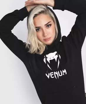 Толстовка Venum Classic с капюшоном - Для женщин - Черный