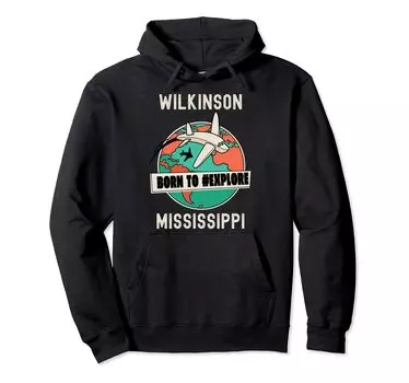 Толстовка Wilkinson Mississippi Born to Explore для энтузиастов путешествий