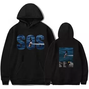 Толстовки R&B SZA SOS CD с принтом певицы, толстовки для фанатов, повседневная одежда с длинным рукавом для мужчин/женщин, толстовка с капюшоном Sudaderas Hip Hop S