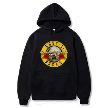 Толстовки с капюшоном Guns N Roses, уличная одежда с принтом хард-рок-группы, женские толстовки унисекс, пуловер с капюшоном, спортивные костюмы, одежда 2XL