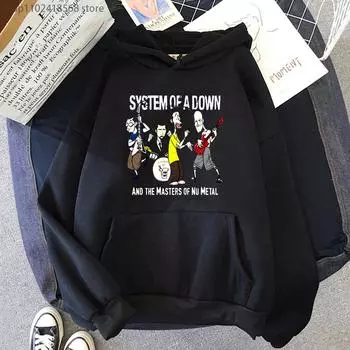 Толстовки с капюшоном System of A Down Band, толстовки Liberty Bandit, рок-музыка, уличная уличная одежда, женская/мужская одежда, пуловер унисекс Y2k 2XL