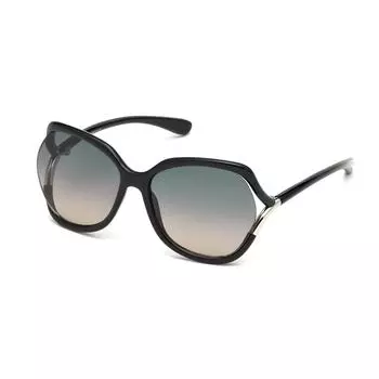 Tom Ford ANOUK 02 W FT0578 01B Большие квадратные солнцезащитные очки, мульти
