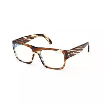 Tom Ford Ft6035 B Blue Light Block 055 Men Eyeglasses Yellow Brown/55-17-140