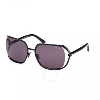 Tom Ford Goldie Дымовые прямоугольные женские солнцезащитные очки FT1092 01A 60
