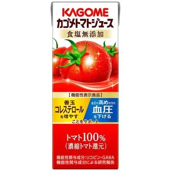 Томатный сок Kagome без добавления соли 200 мл x 24 бутылки Бумажная упаковка x 96 (Бутылки 200 мл)