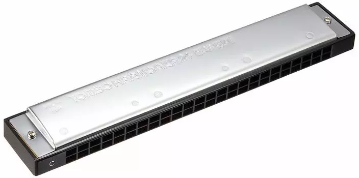 TOMBO Tombo double tone standard arrangement harmonica 3624C серебряный