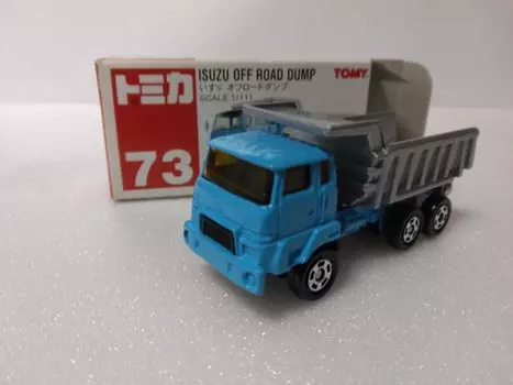 Томика Нет. 73 (164 масштаб) Самосвал повышенной проходимости Isuzu, синий, произведен в Китае