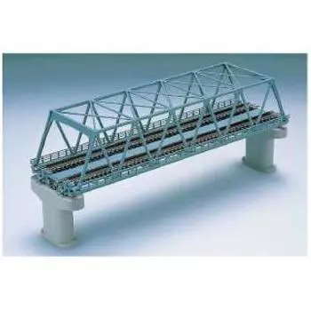 TOMIX N gauge double track truss iron bridge F blue double track PC piers with 2 3051 railway model supplies