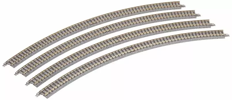TOMIX N Gauge изогнутый рельс F набор из 4 штук 1858 принадлежности для моделей железных дорог C391-45