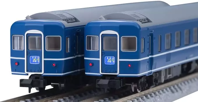 TOMIX N Gauge JNR 14 Series 14 Type Sakura Дополнительный набор 98785 Железнодорожная модель пассажирского вагона синий