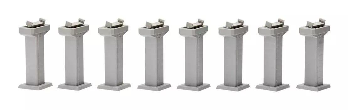 TOMIX N Gauge PC Horizontal Pier P10 8 Piece Set 3235 Railway Model Supplies
