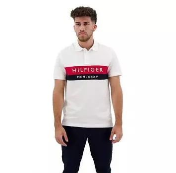 Tommy Hilfiger Chest Embro Logo Regular поло с короткими рукавами S