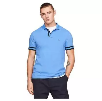 Tommy Hilfiger Monotype Cuff Slim Fit поло с короткими рукавами 2XL