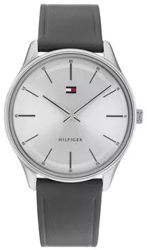 Tommy Hilfiger Tommy Hilfiger 1710465 Серая кожаная мужская [Товар]