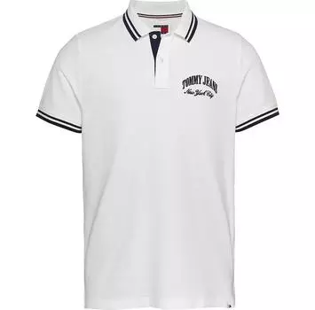 Tommy Jeans Reg Tipping поло с короткими рукавами L