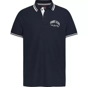 Tommy Jeans Reg Tipping поло с короткими рукавами S