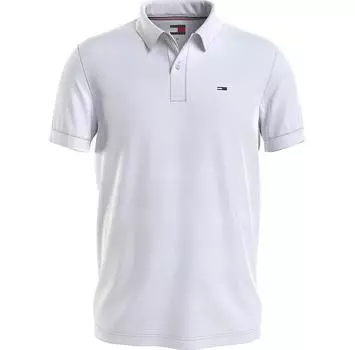 Tommy Jeans Slim Placket Ext поло с короткими рукавами L