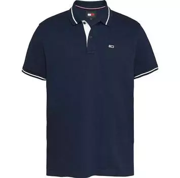 Tommy Jeans Tipped Stretch поло с короткими рукавами S