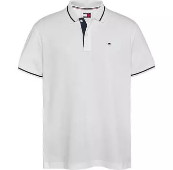 Tommy Jeans Tipped Stretch поло с короткими рукавами XL