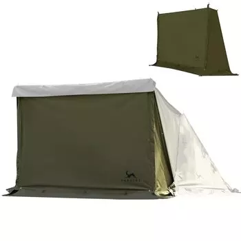 TOMOUNT Pup Tent Front TC Многофункциональное переднее пространство включает в себя водоотталкивающую штору Flame Light, материал, штора, поликоттон, ветрозащита, зелёный