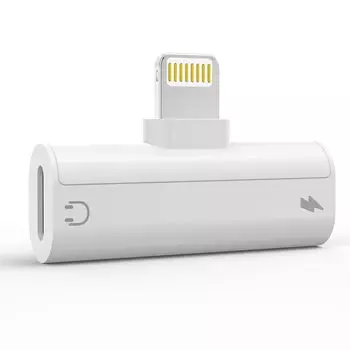 TOMPOL официально сертифицированный адаптер для наушников iPhone Lightning 2 в 1 для зарядки наушников раздвоенный соединительный кабель для зарядки наушников