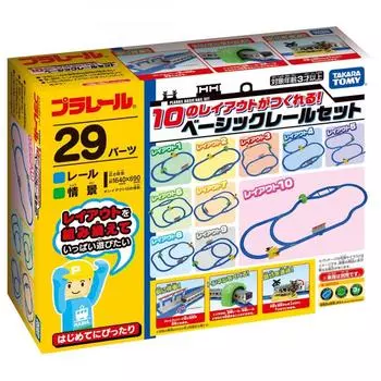 Tomy PlaRail Takara Tomy Takara Создан макет PlaRail 10. Базовый набор рельсов