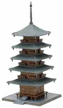 TOMYTEC Building Collection Kenkore Temple C4 Pagoda Diorama Supplies 030-4 Five-storied