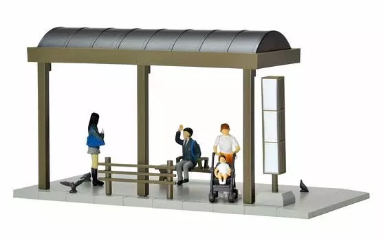 Tomytec GeoColle 64 Snap 05a Bus Stop ABS Accessories PVC Set Completed Product 312369 1/64 #Car & Dolls/Accessories