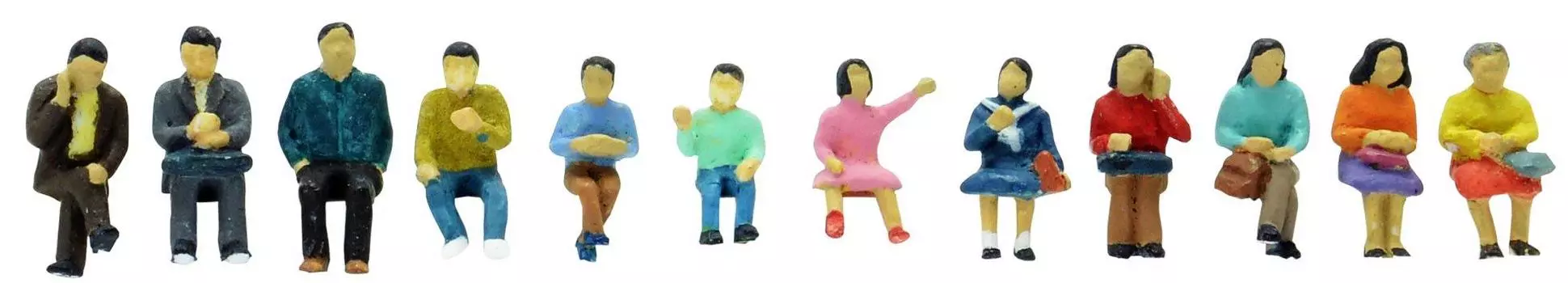 Tomytec Geocolle Scene Collection The Human 114 Sitting People Diorama Supplies