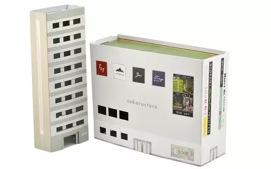 TOMYTEC Paper Structure C02 Studio Building Diorama Supplies Eco-Rakuture Apartment/Fashion