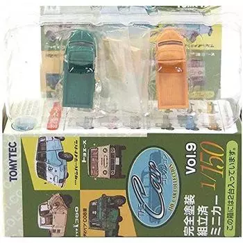 Tomytec The Car Collection Ancient Commercial Vehicle Edition Daihatsu CO8 Type Auto 3 Wheel Set of 2 Single Item [3B] 1/150 Vol.9 (Green/Orange)